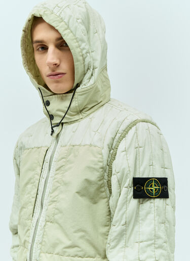Stone Island Embroidered Padded Jacket Green sto0156029