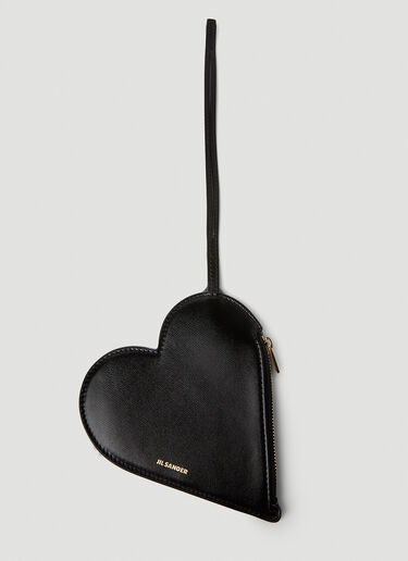 Jil Sander Heart Pouch Black jil0251031