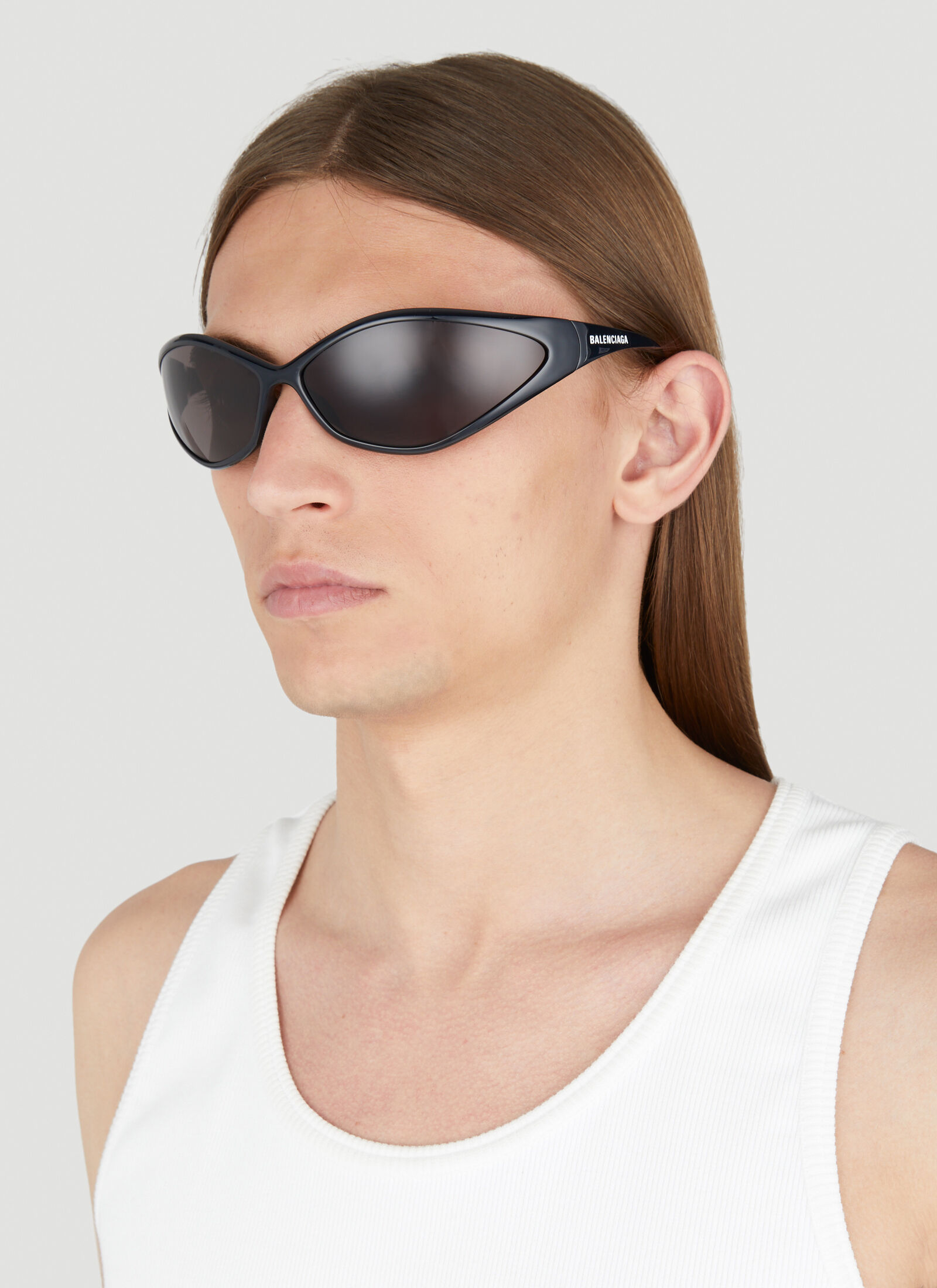 Balenciaga Men s 0285S 90s Oval Sunglasses in Black LN CC