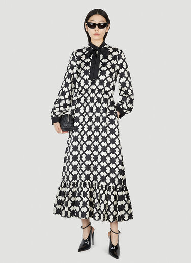 Rhombus Tile Dress Gucci Rhombus Tile Dress Black guc0251222