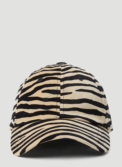 Paco Rabanne Zebra Print Baseball Cap Pink pac0253047