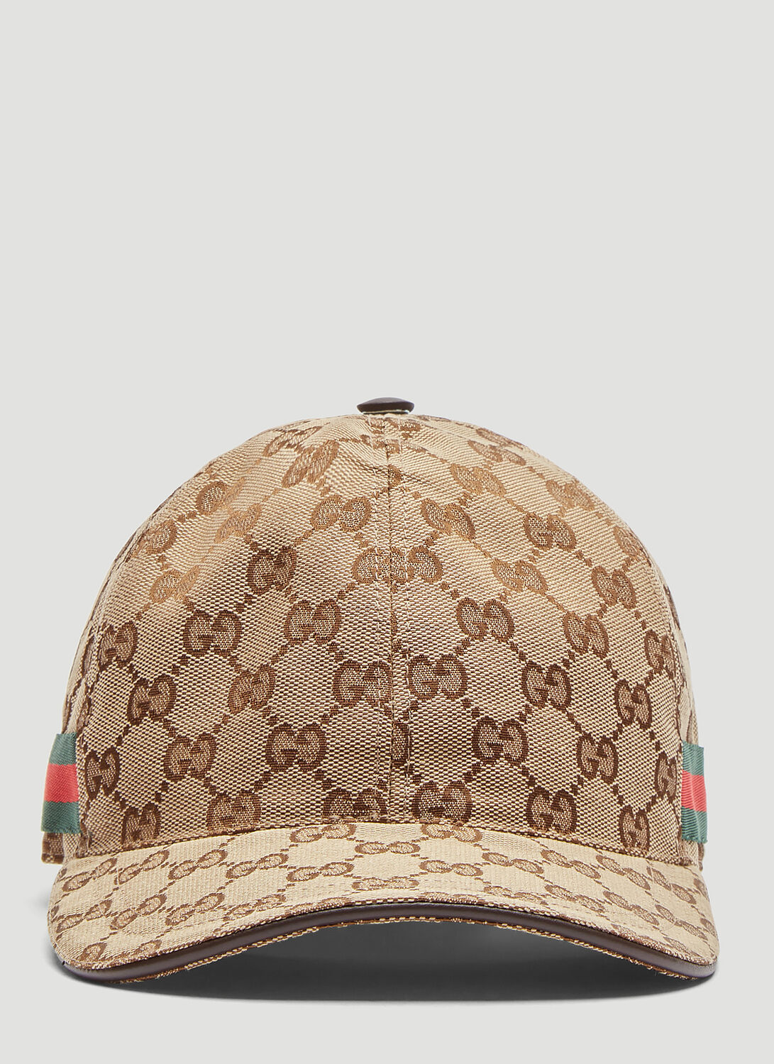 Shop Gucci Original Gg Canvas Web Baseball Cap In Beige