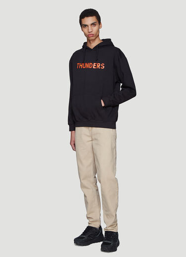 Mr. Thunders 로고 후드 스웻셔츠 Black mrt0135002