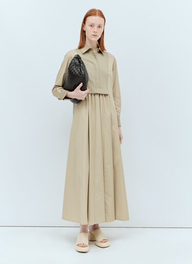 Max Mara Gabardine Maxi Dress Beige max0256001