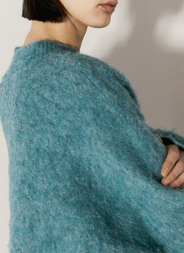 Martine Rose Boxy V Neck Sweater Blue mtr0255006