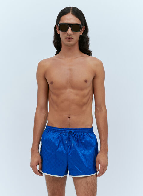 Gucci GG Jacquard Swim Shorts Blue guc0153009
