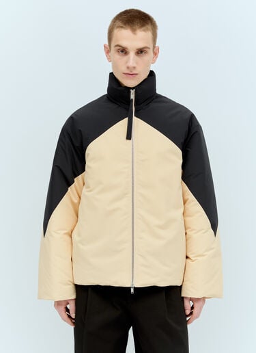 Jil Sander+ 대조적인 다운 재킷 옐로우 jsp0156001