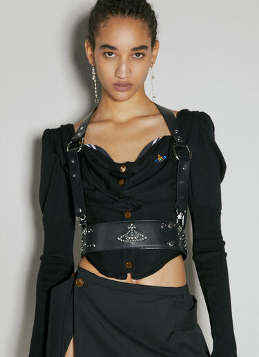 Vivienne Westwood スタッド装飾ハーネス ブラック vvw0254030