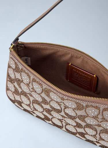 LN-CC® - Coach: Plaza Shoulder Bag In Crystal Signature Jacquard - Brown Coach Plaza Shoulder Bag In Crystal Signature Jacquard Brown coa0266029