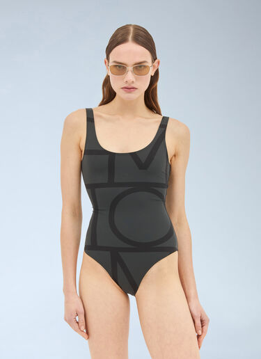 TOTEME Monogram Swimsuit Black tot0259009