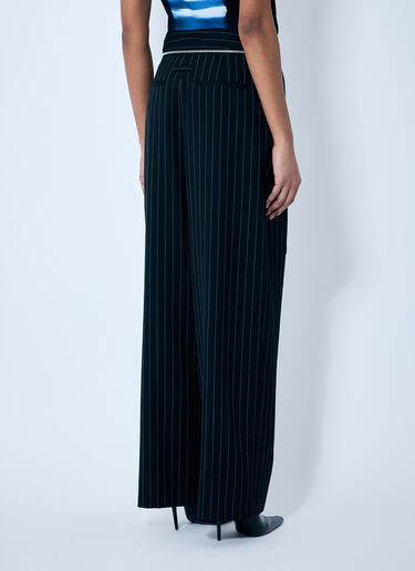 Jean Paul Gaultier Pinstripe Wool Pants Black jpg0259008