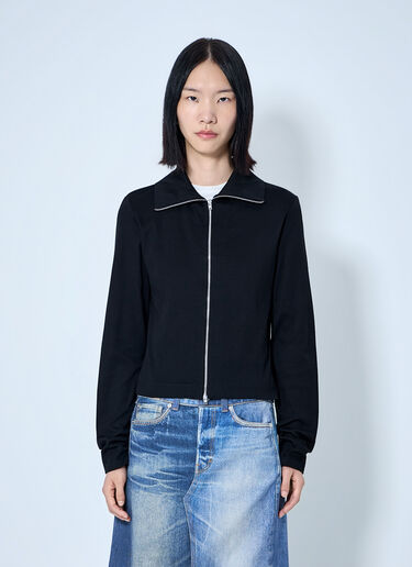 LN-CC® - Our Legacy: Slim Zip Longsleeve Top - Black Our Legacy Slim Zip Longsleeve Top Black our0265035