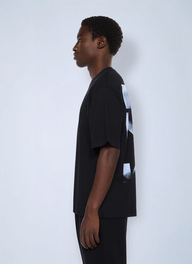 Off-White Stencil Arrow Skate Logo T-Shirt Black ofw0162001