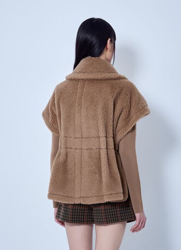 LN-CC® - Max Mara: Belted Teddy Cape - Camel Max Mara Belted Teddy Cape Camel max0266082