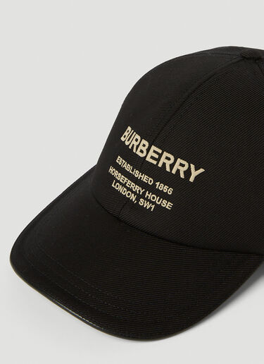 Burberry Logo Embroidery Baseball Cap Black bur0253058