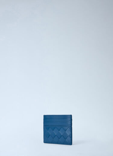 Bottega Veneta Intrecciato Card Holder Blue bov0264023
