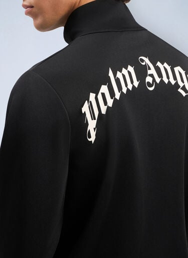 Palm Angels Curved Logo Track Jacket Black pma0164095