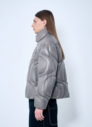 8 Moncler Palm Angels Haunani Short Down Jacket Grey mpa0359001