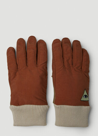 UNDERCOVER Graphic Patch Gloves Brown und0150007