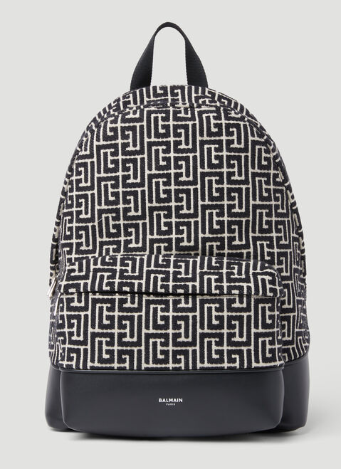 Thom Browne Monogram Jacquard Backpack Black thb0153022