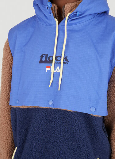 Borg Hybrid Hooded Sweatshirt Fila x Flock Together Borg Hybrid Hooded Sweatshirt Brown fft0346001