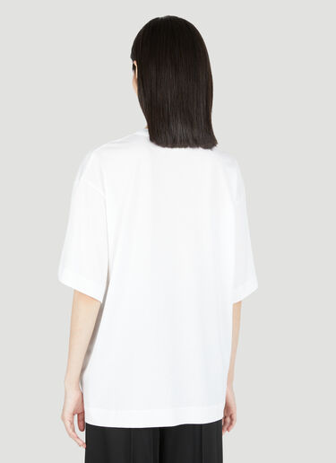 Dries Van Noten オーバーサイズコットンTシャツ ホワイト dvn0254020