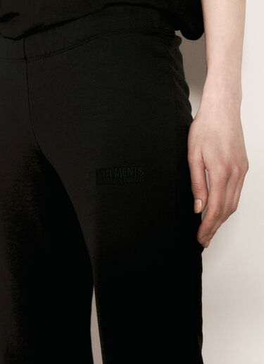 VETEMENTS Extreme Flared Track Pants Black vet0255015