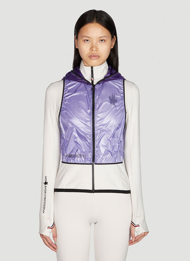 Moncler Grenoble Zip Gilet Track Jacket Purple mog0249005