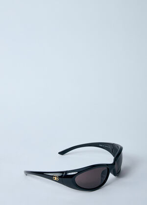 Balenciaga Sporty B Round AF Sunglasses Black bal0159011