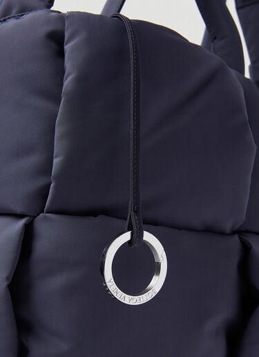 Large Arco Padded Tote Bag Bottega Veneta Large Arco Padded Tote Bag Navy bov0155024