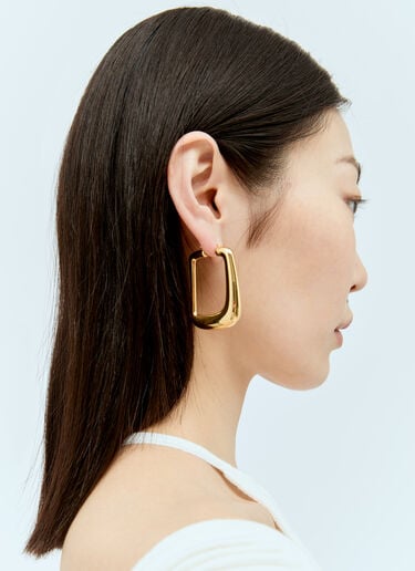 Jacquemus Les Boucles Ovalo Earrings Gold jas0256001