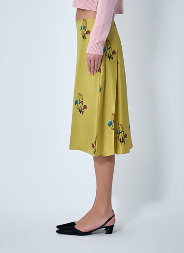 Printed Silk Skirt Marni Printed Silk Skirt Yellow mni0262003