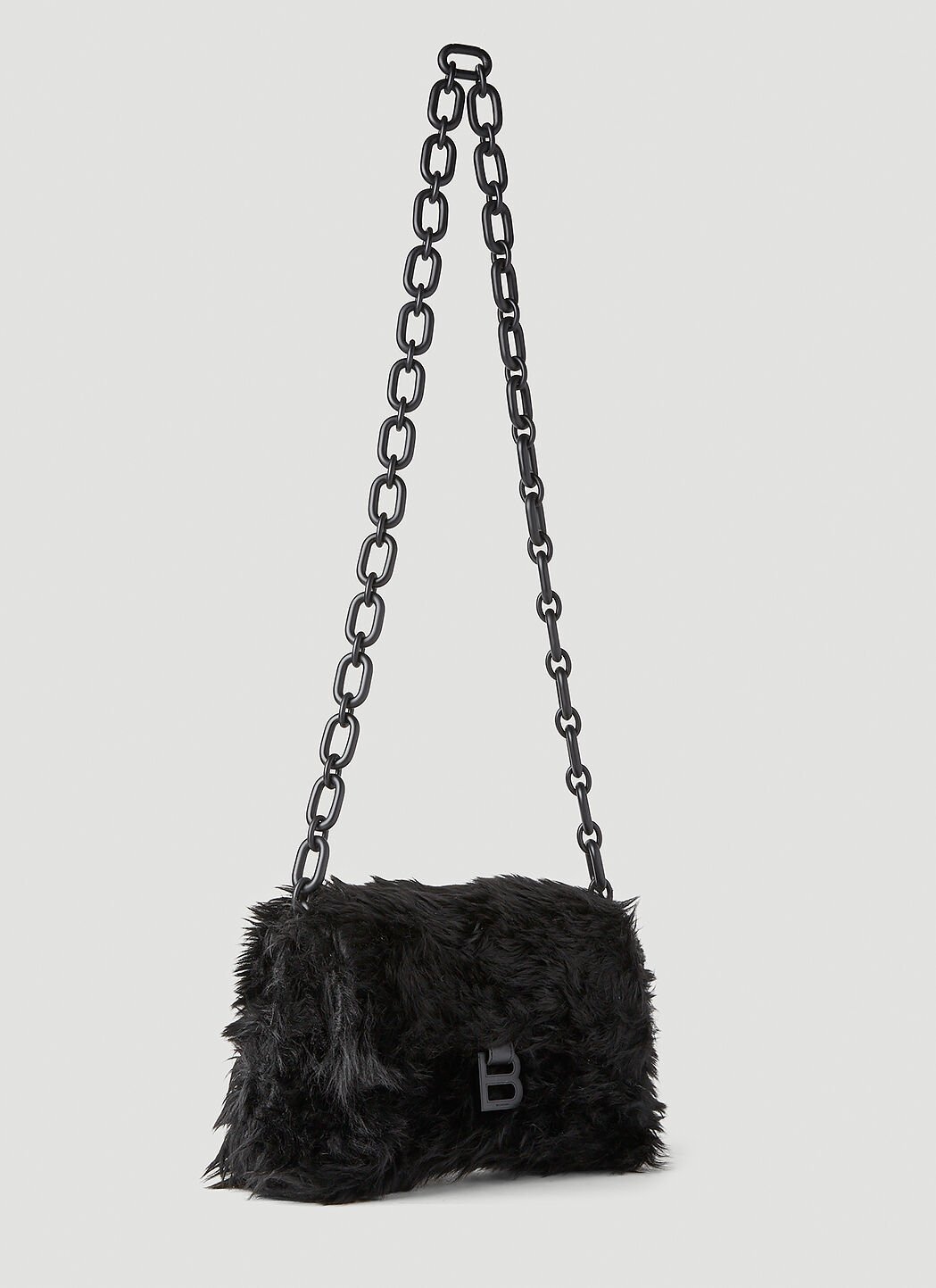 Balenciaga fur clutch top