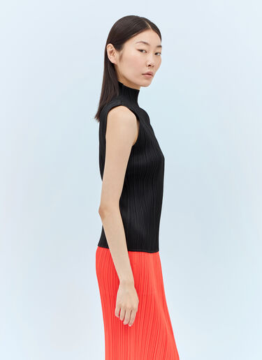 Pleats Please Issey Miyake 褶裥高领上衣 黑色 plp0256011