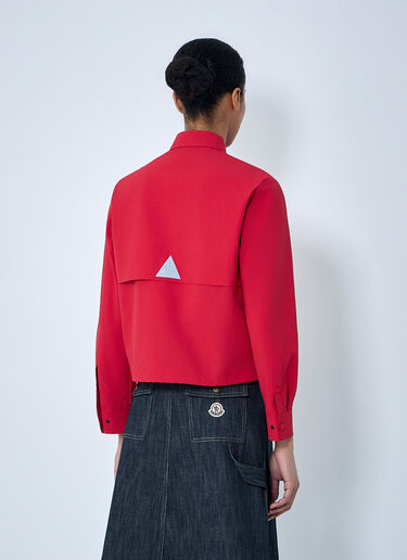 Moncler Grenoble Zip-Up Cotton Jacket Red mog0264007