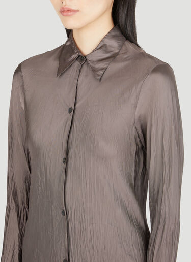 Dries Van Noten 롱 셔츠 드레스 브라운 dvn0254017