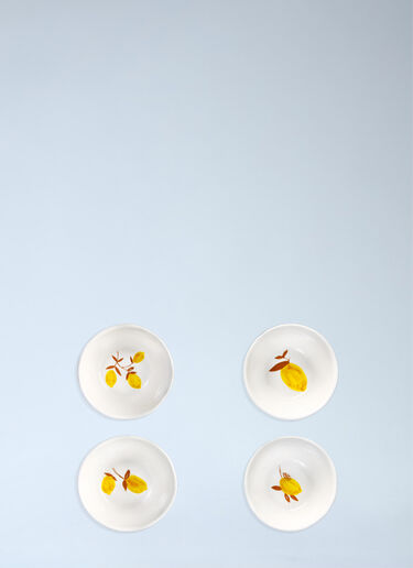 &k Amsterdam Set Of Four Lemon Moroccan Bowls Multicolour wps0692380