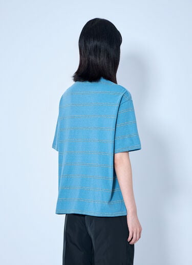 Jil Sander Striped Crewneck T-Shirt Blue jil0265004
