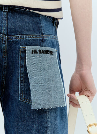 Jil Sander+ 拼接牛仔裤 牛仔蓝 jsp0255012