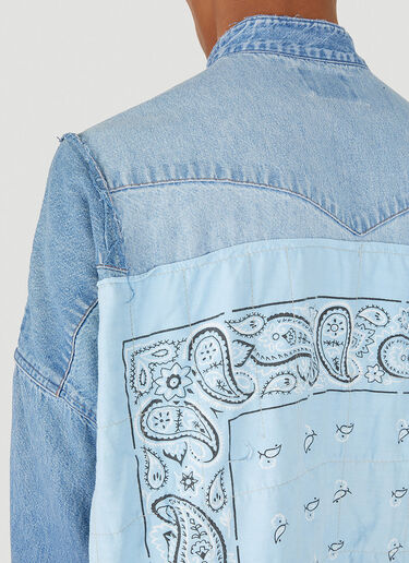 Bonum Patchwork Bandana Denim Shirt Blue bon0348004