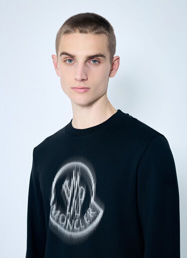 Moncler Logo Print Sweatshirt Black mon0159021
