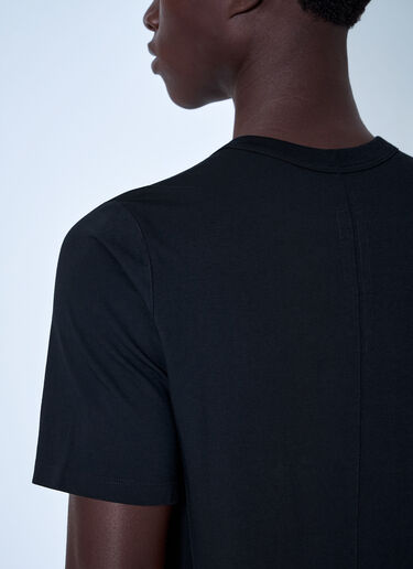 LN-CC® - Rick Owens: Crewneck Cotton T-Shirt - Black Rick Owens Crewneck Cotton T-Shirt Black ric0165050