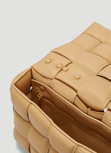 Bottega Veneta Padded Cassette Chain Shoulder Bag Beige bov0243055
