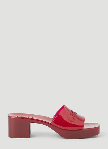 Gucci Rubber Mules Red guc0245093