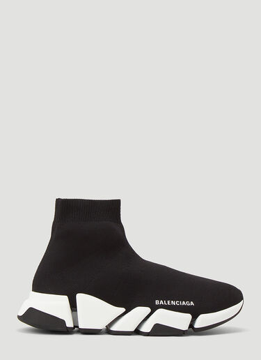 Balenciaga Speed 2.0 Recycled-Knit Sneakers Black bal0243045