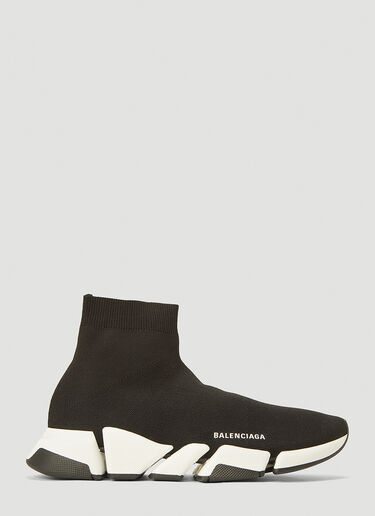 Balenciaga Speed 2.0 Recycled-Knit Sneakers Black bal0143032