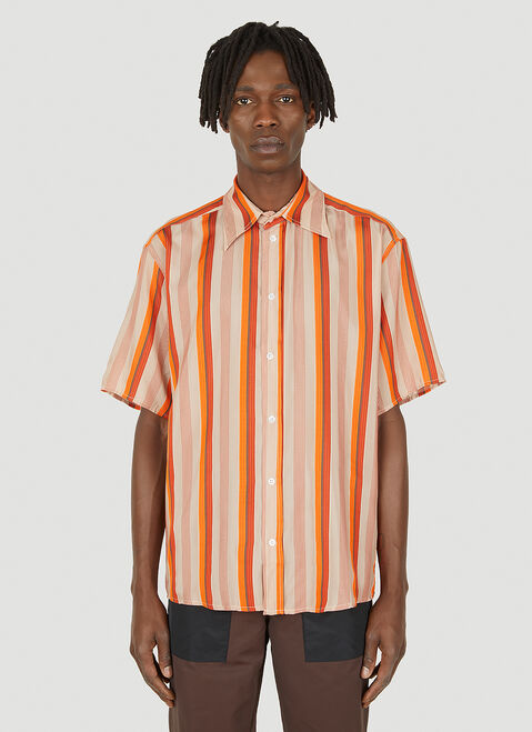 (Di)vision Striped Short-Sleeved Shirt Blue div0338004