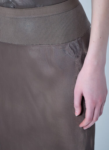 Rick Owens A Line Bias Skirt Grey ric0263027