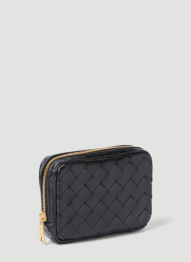 Bottega Veneta Teen Intrecciato Zip Pouch Black bov0255091