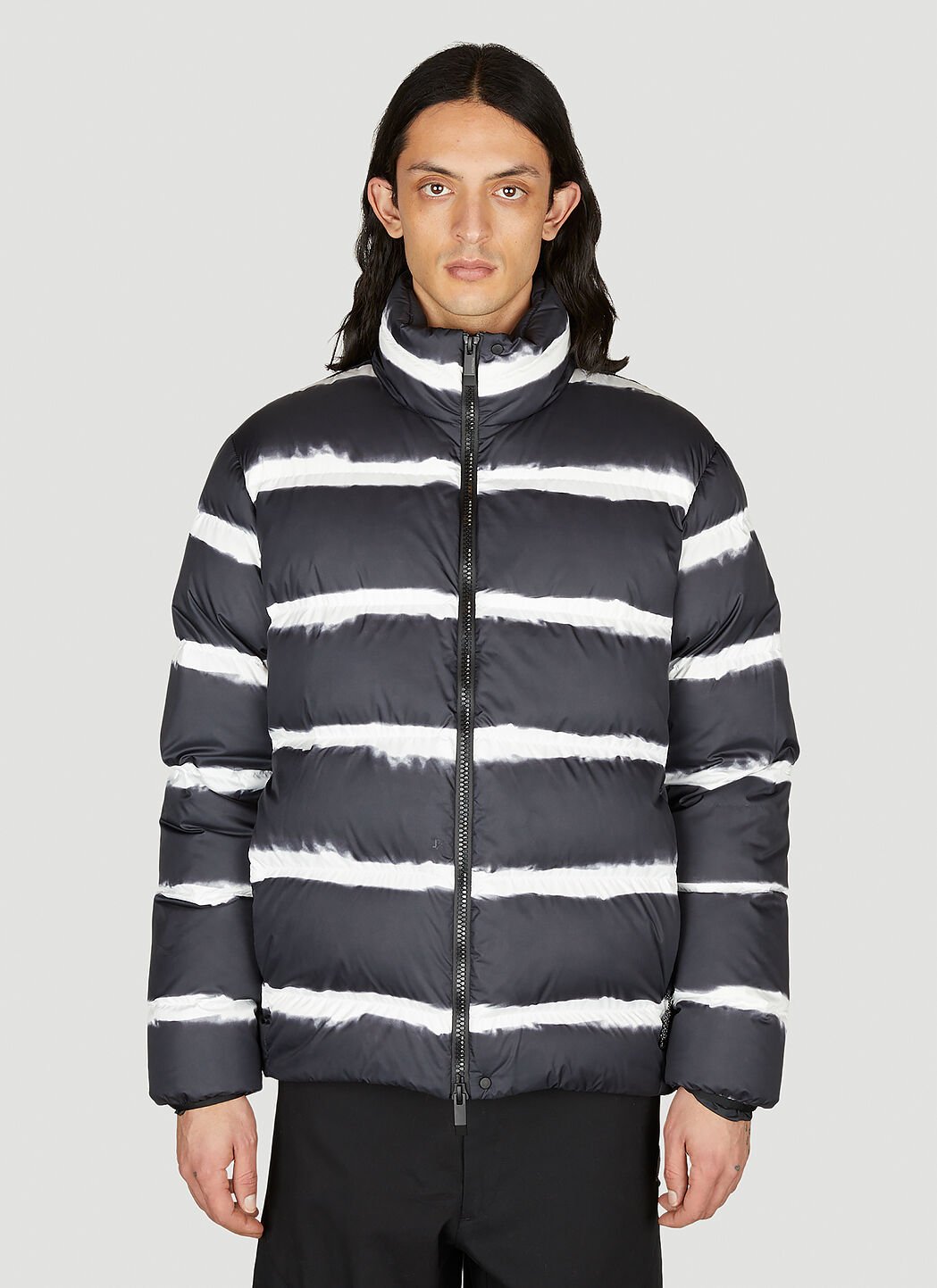 Moncler striped cheap zip jacket